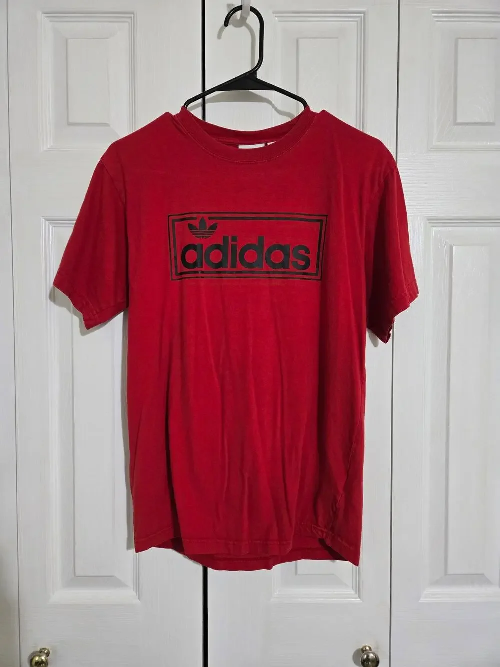 Adidas small men's red tshirt